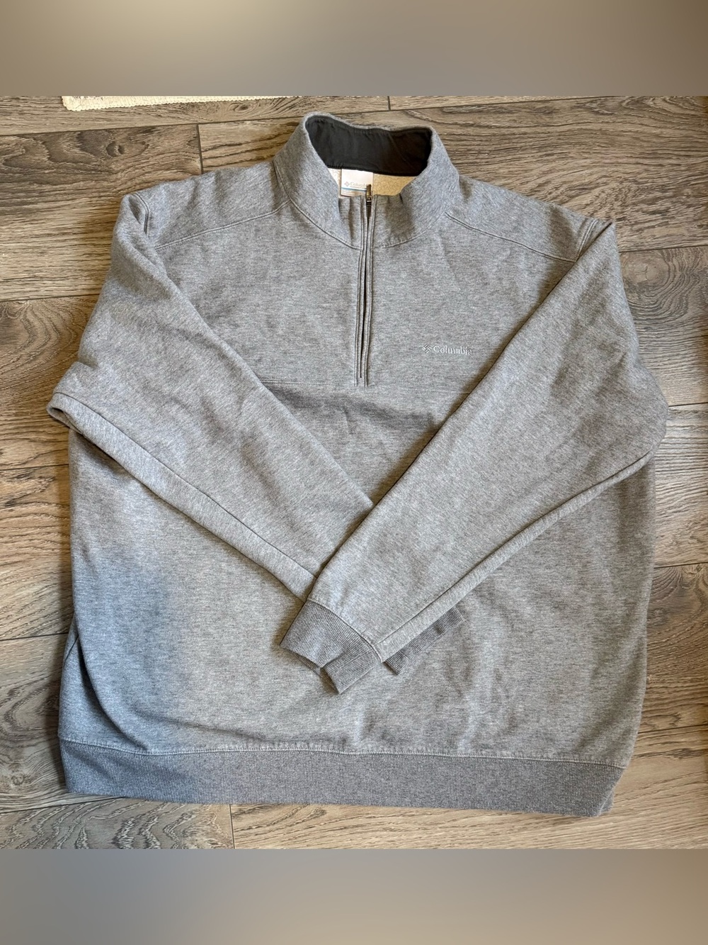 Columbia Men’s 4XT Gray Fleece Quarter Zip Pullover Big & Tall